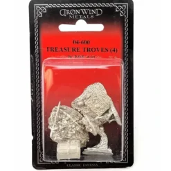 Tabletop Miniatures>Treasure Troves (4 Pieces) #04-600 Classic Ral Partha Fantasy RPG Metal Figure - Your Source for Gaming Essentials