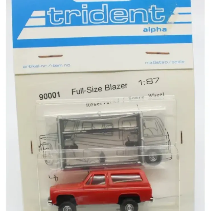 Trident Miniatures 90001 HO Chevrolet Full Size Blazer Red - Your Source for Gaming Essentials* Trains