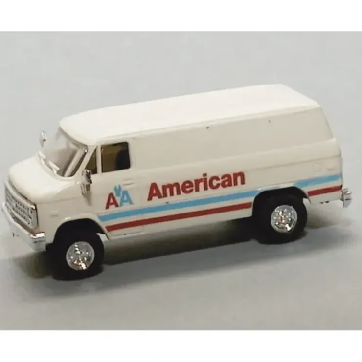 Trident Miniatures 90345 HO Chevrolet American Air Lines Cargo Van - Your Source for Gaming Essentials* Trains