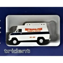 Trident Miniatures 90100 HO Metropolitan Ambulance Emergency Vehicle - Your Source for Gaming Essentials* Trains