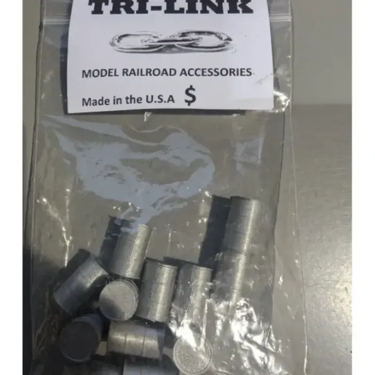 Tri-Link HO Tri-Link Gray Plastic Oil Drums (Set of 12) - Your Source for Gaming Essentials* Trains