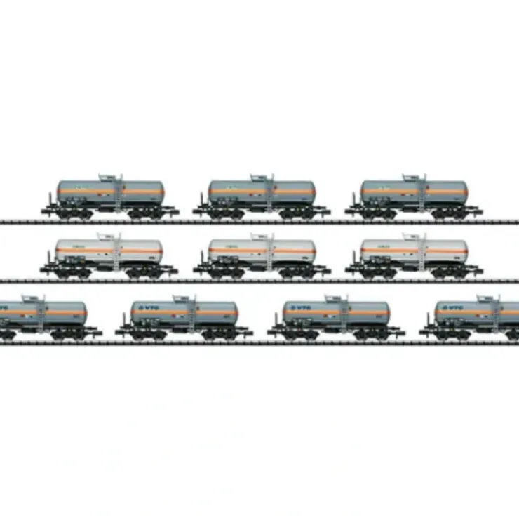 Trix 15414 N Clorine Gas Tank Wagons (Set of 10) - Your Source for Gaming Essentials* Trains