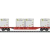 Trix 15531 N Minitrix Type Sgns Container Flatcar with 4 XS WoodTainer Load - Your Source for Gaming Essentials* Trains