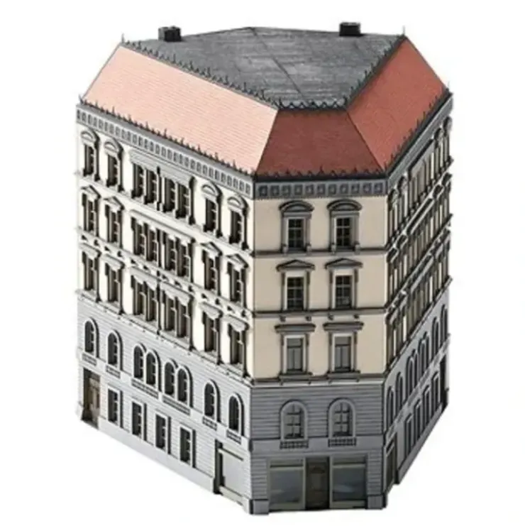 Trix 66146 N Wilhelminian-Era 5-Story Angled Townhouse Laser-Cut Architectural - Your Source for Gaming Essentials* Trains