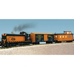 USA Trains 72302 Chicago & North Western NW-2 G Gauge Diesel Starter Train Set - Your Source for Gaming Essentials* Trains
