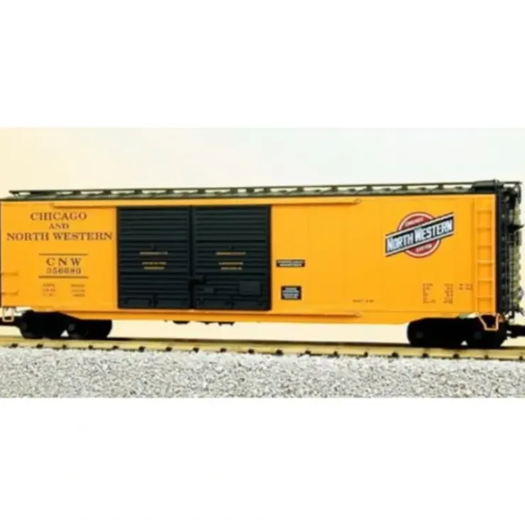 USA Trains 193122 G Chicago & North Western 50' Steel Double Door Boxcar #356680 - Your Source for Gaming Essentials* Trains