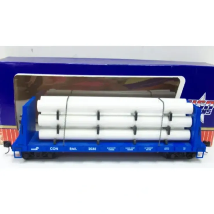 USA Trains 17605 G Conrail Flatcar with Pipe Load - Your Source for Gaming Essentials* Trains