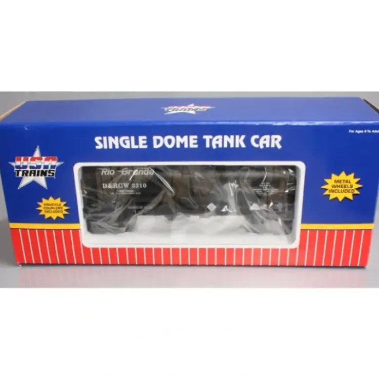 USA Trains 15108 G Denver & Rio Grande 10,000-Gallon Tank Car #3307 Black - Your Source for Gaming Essentials* Trains