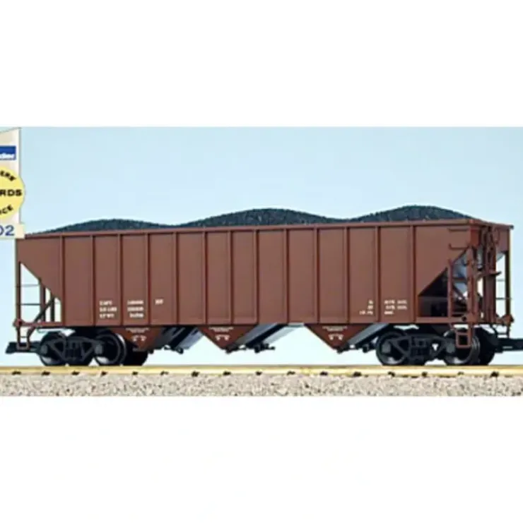 USA Trains 14001 G Undecorated 70-Ton 3-Bay Coal Hopper with Coal Load - Your Source for Gaming Essentials* Trains