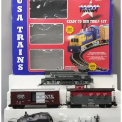 USA Trains 72304 New York Central NW-2 G Gauge Diesel Freight Starter Train Set - Your Source for Gaming Essentials* Trains