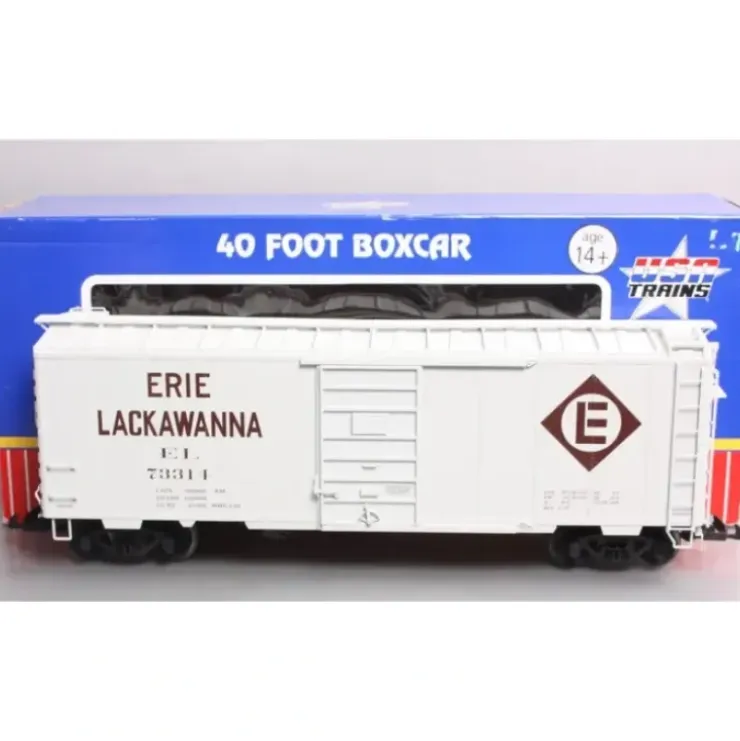 USA Trains R19238A G Erie Lackawanna 40 Ft. PS-1 Simulated Steel Box Car VG/Box - Your Source for Gaming Essentials* Trains