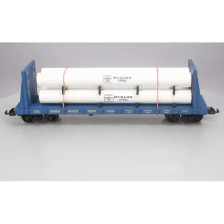 USA Trains R17604 CSX Transportation Flatcar with Pipe Load - Your Source for Gaming Essentials* Trains