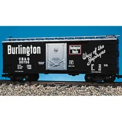 USA Trains R19043D G Scale Burlington Simulated Steel Box Car #30709 NIB - Your Source for Gaming Essentials* Trains