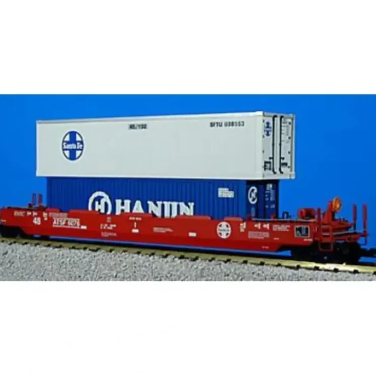 USA Trains R17111 G ATSF Gunderson Husky Stack with Containers #2 (Set of 3) - Your Source for Gaming Essentials* Trains