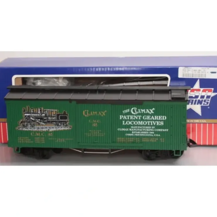 USA Trains R19063 G Climax Wood Boxcar - Your Source for Gaming Essentials* Trains