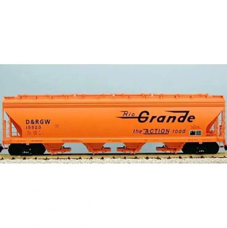 USA Trains R14106 G DRGW 4 Bay Center Flow Hopper with Metal Wheels #15523 - Your Source for Gaming Essentials* Trains