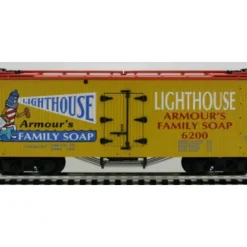 USA Trains R16068 G Lighthouse Soap Woodsided Refrigerator Car #6200 - Your Source for Gaming Essentials* Trains