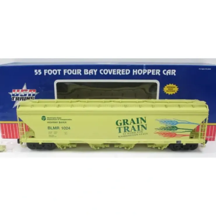 USA Trains R14136 G Sale Grain Train 4-Bay Center Flow Hopper #1024 - Your Source for Gaming Essentials* Trains