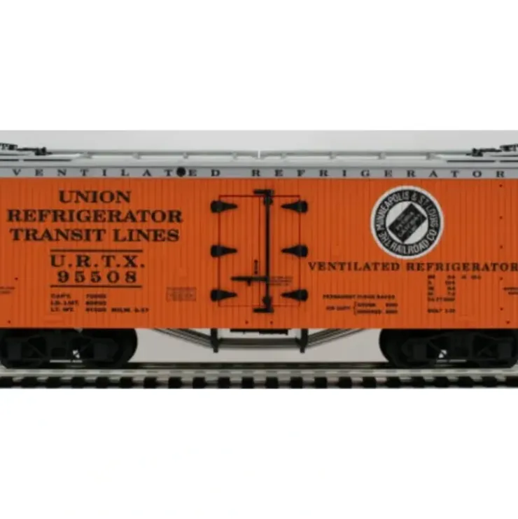 USA Trains R16316 G U.R.T.X Ventilated Woodsided Refrigerator Car #95508 - Your Source for Gaming Essentials* Trains