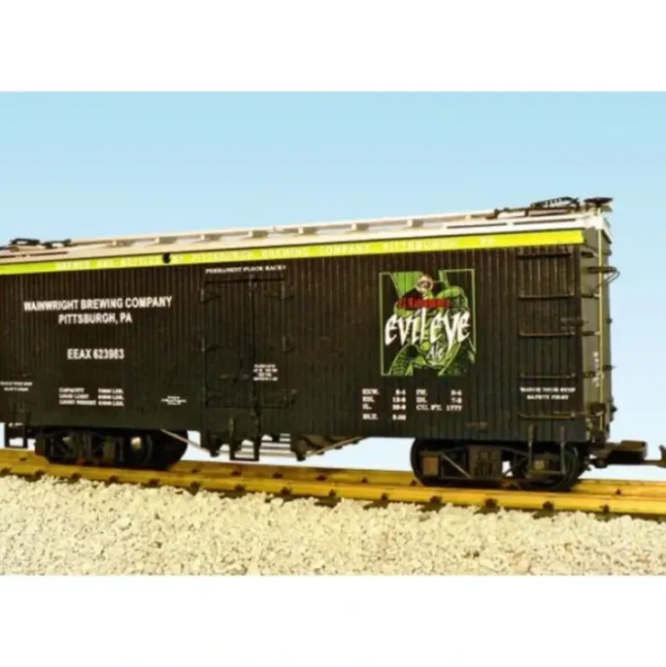 USA Trains R16382 G Wainwright Brewing Evil Eye Ale Wood Ice Reefer Car - Your Source for Gaming Essentials* Trains