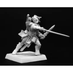 Tabletop Miniatures>Valeros, Iconic Male Human Fighter #60001 Pathfinder Miniatures Unpainted - Your Source for Gaming Essentials