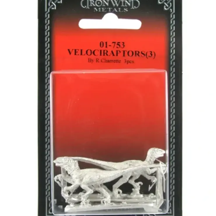 Tabletop Miniatures>Velociraptors (3) #01-753 Classic Ral Partha Fantasy RPG Metal Figure - Your Source for Gaming Essentials