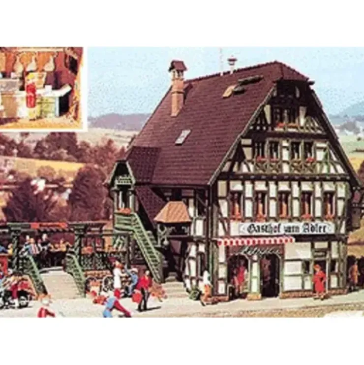 Vollmer 3736 Adler Inn with Butcher Shop Kit - Your Source for Gaming Essentials* Trains
