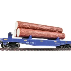 Walthers 931-1770 HO Alaska Railroad Log Dump Car w/3 Logs #17102 - Ready to Run - Your Source for Gaming Essentials* Trains