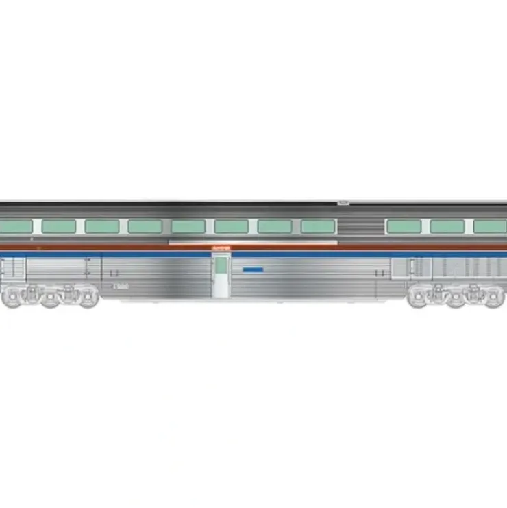 Walthers 920-14332 HO Amtrak 85' Budd Hi-Level Diner - Lighted (Phase II) - Your Source for Gaming Essentials* Trains