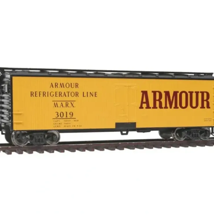 Walthers 910-3609 HO Armour Refrigerator 40' 2-Sheathed Reefer Steel Roof #3019 - Your Source for Gaming Essentials* Trains