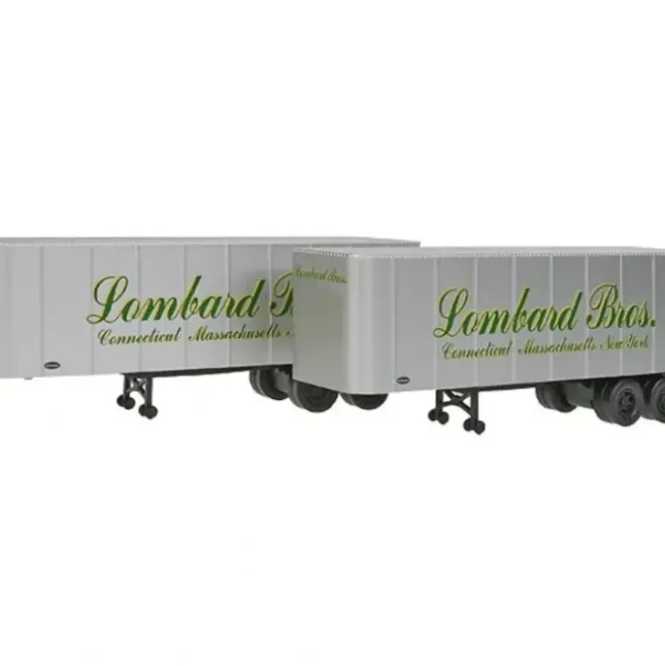 Walthers 949-2352 HO Assembled Lombard Bros. 32' Trailer (Pack of 2) - Your Source for Gaming Essentials* Trains