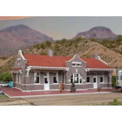 Walthers 933-4055 HO Brick Mission-Style Santa Fe Depot Commercial Building Kit - Your Source for Gaming Essentials* Trains
