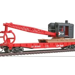 Walthers 931-1781 HO Canadian Pacific Flatcar with Logging Crane #304860 - Your Source for Gaming Essentials* Trains