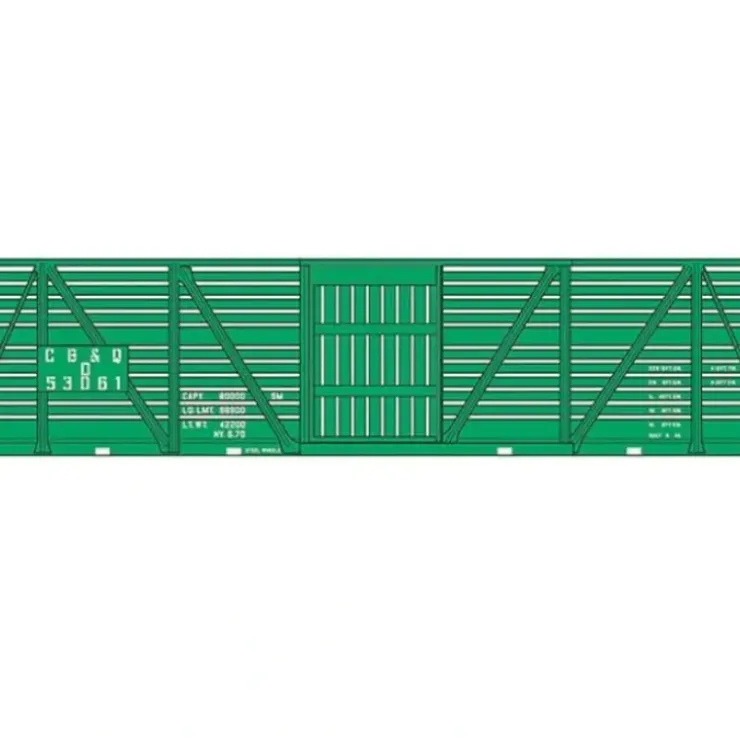 Walthers 910-54501 HO Chicago, Burlington & Quincy 40' Stock Car 6-Pack - Your Source for Gaming Essentials* Trains