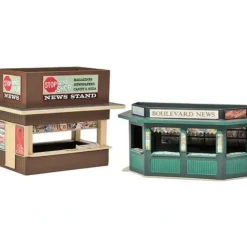 Walthers 933-3773 HO 2 City Sidewalk Newsstands Kit - Your Source for Gaming Essentials* Trains
