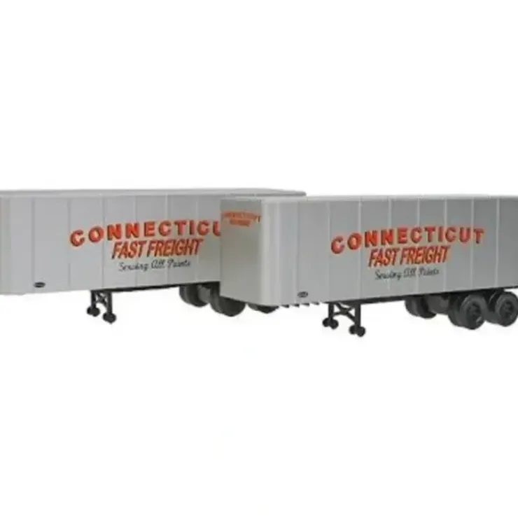 Walthers 949-2354 HO Connecticut Fast Freight 32' Trailer Assembled (Pack of 2) - Your Source for Gaming Essentials* Trains