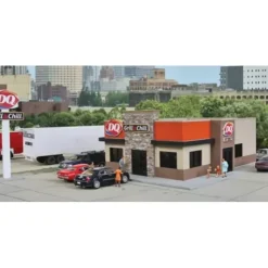 Walthers 933-3485 HO Dairy Queen Grill & Chill Building Kit - Your Source for Gaming Essentials* Trains