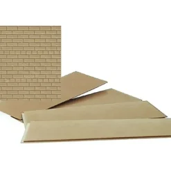 Walthers 933-3524 HO Dark Cream Brick Sheet 4 x 9-3/4 10.1 x 24.7cm (Pack of 4) - Your Source for Gaming Essentials* Trains