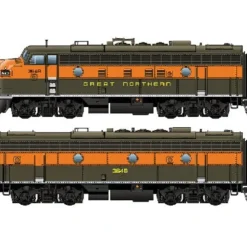 Walthers 920-40706 HO GN EMD F7A-B Set Tsunami Sound & DCC #364A, 364B - Your Source for Gaming Essentials* Trains
