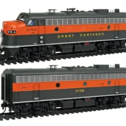 Walthers 920-47706 HO Great Northern EMD F7A-B Set Standard DC #370A, 372B - Your Source for Gaming Essentials* Trains