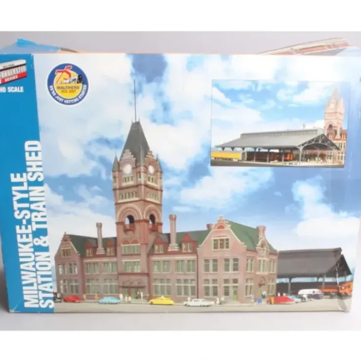 Walthers 933-2943 HO Milwaukee-Style Station & Train Shed Structure Kit - Your Source for Gaming Essentials* Trains