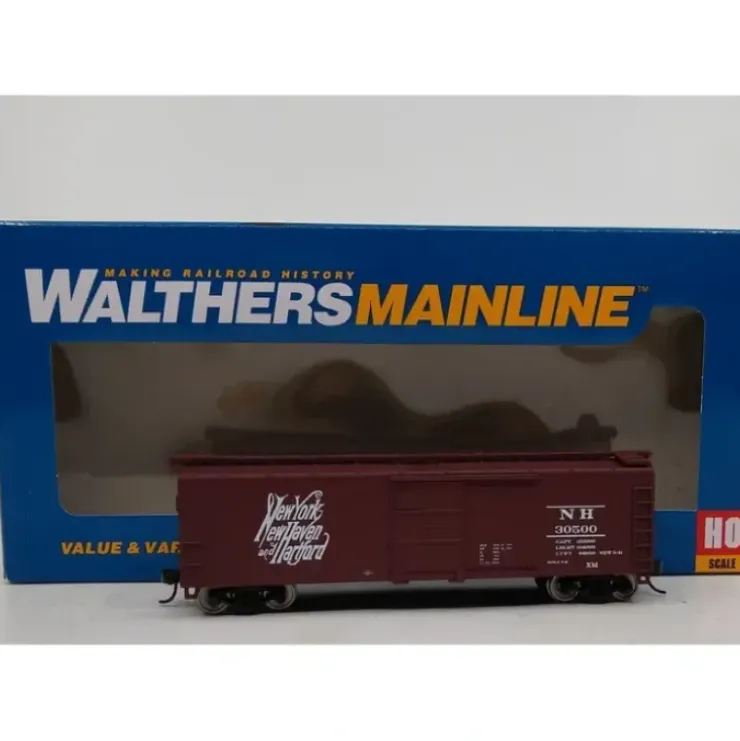 Walthers 910-2403 HO New York New Haven & Hartford 40' Steel Box Car #30500 - Your Source for Gaming Essentials* Trains
