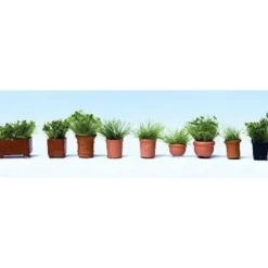 Walthers 949-1083 HO Potted Foliage Plants - Botanicals pkg(9) - Your Source for Gaming Essentials* Trains