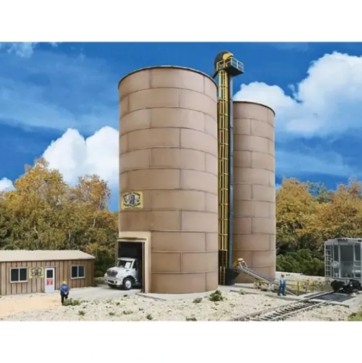 Walthers 933-4036 HO Rail-to-Road Aggregate Transfer Industrial Building Kit - Your Source for Gaming Essentials* Trains