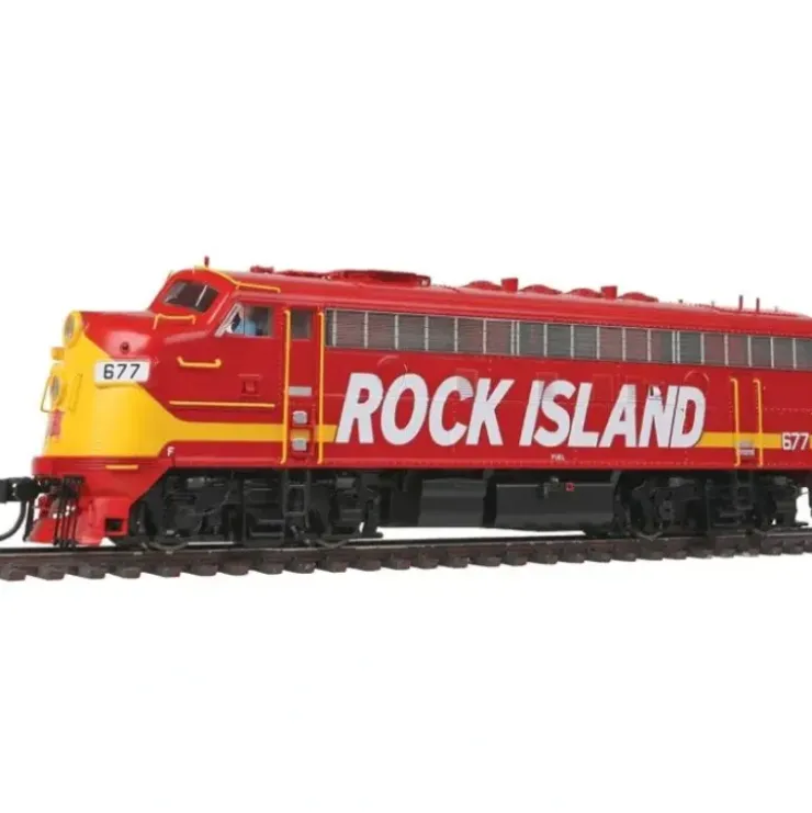 Walthers 920-40696 HO Rock Island EMD F7A Diesel Locomotive #677 w/ DCC & Sound - Your Source for Gaming Essentials* Trains
