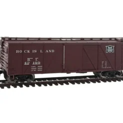 Walthers 910-2504 HO Rock Island 40' Single-Sheathed Box Car w/Flat Roof #42199 - Your Source for Gaming Essentials* Trains