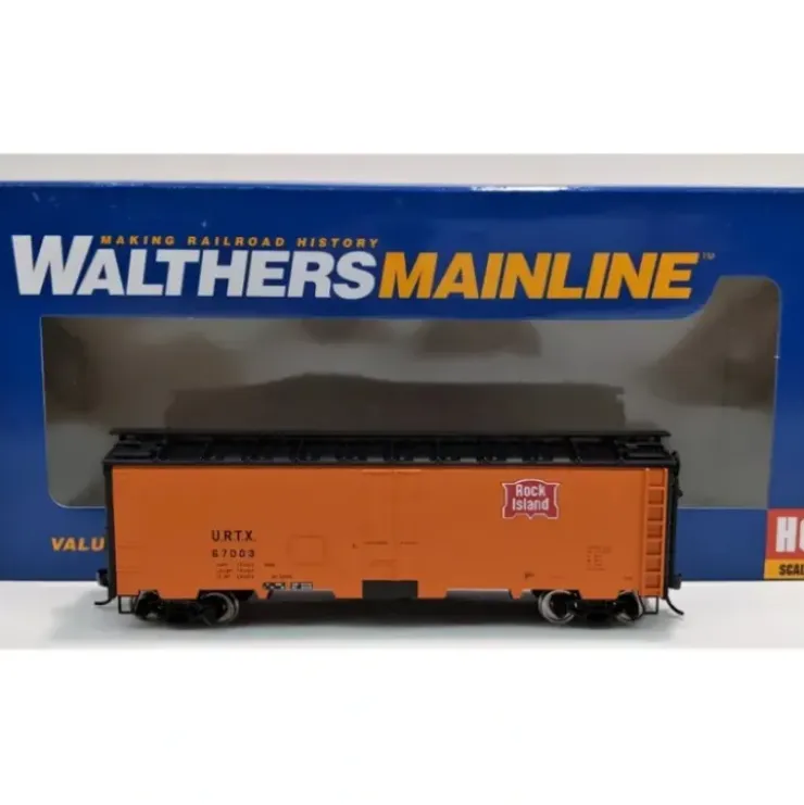 Walthers 910-3510 HO Rock Island URTX 40' Steel Meat Reefer RTR #67003 - Your Source for Gaming Essentials* Trains