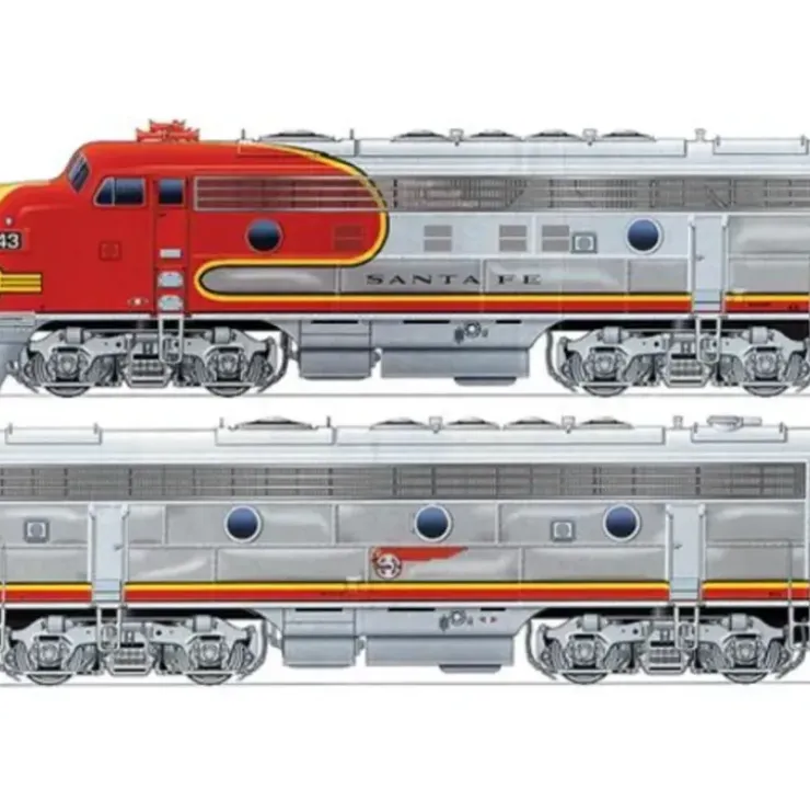 Walthers 920-40698 HO Santa Fe EMD F7A-B Set 48" Dynamic Fan #43C,43B - Your Source for Gaming Essentials* Trains