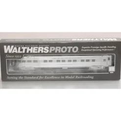 Walthers 920-9017 HO Santa Fe Lighted 85' PS Observation Lounge Passenger Car - Your Source for Gaming Essentials* Trains