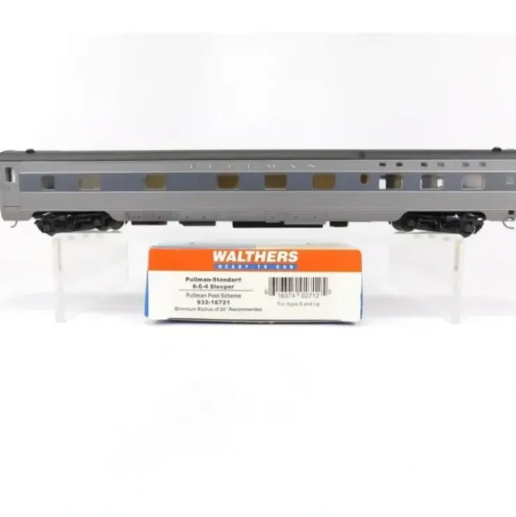 Walthers 932-16721 HO Scale Pullman Pool Scheme Sleeper Car LN/Box - Your Source for Gaming Essentials* Trains